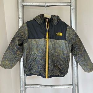 North Face Boys Puffer Coat Reversible Hooded - Size 3